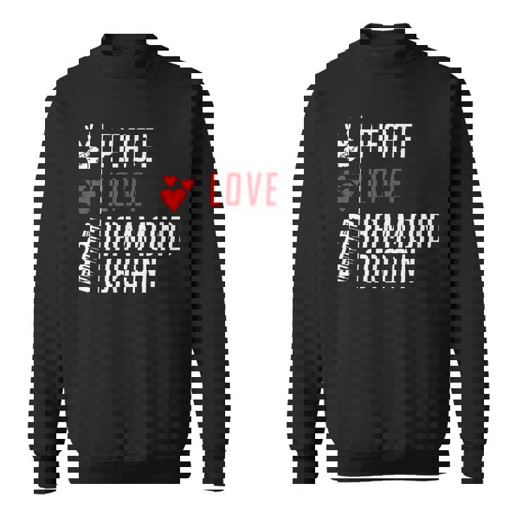 ハモンド・オルガン 特許音楽 スウェットシャツ