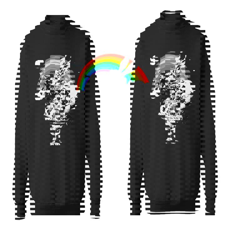 ハロウィーン 白いウサギ 不思議の国のアリス スウェットシャツ