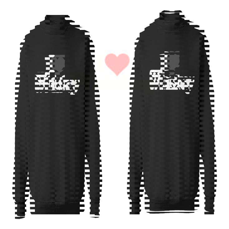 ハートウイスキーウイスキーが大好き スウェットシャツ