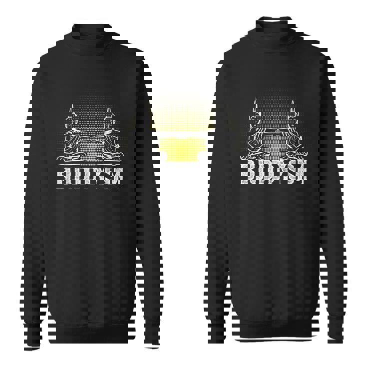 メンズ バディフィストバンプバディズム仏教フレンズハッピーブッダ スウェットシャツ