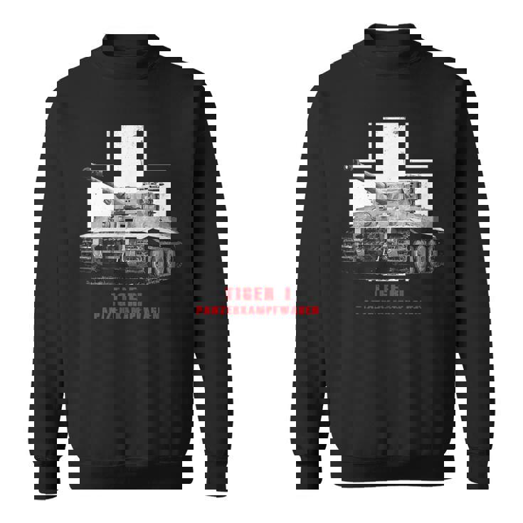 バトルタンクww2戦車タイガーi スウェットシャツ