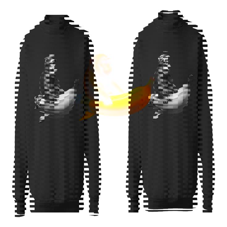 バナナロケットの宇宙飛行士猿 スウェットシャツ