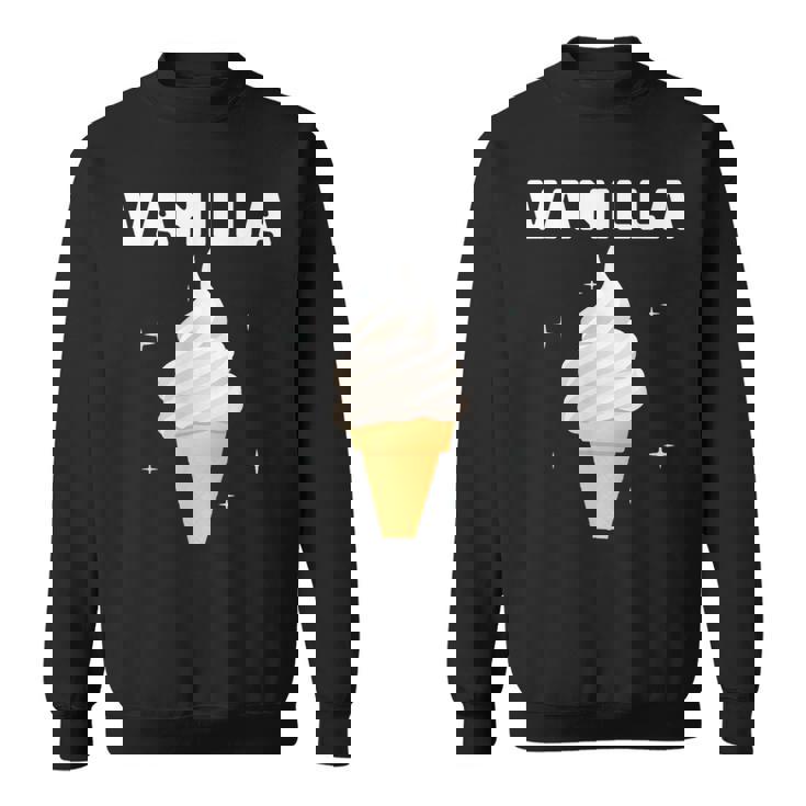 バニラ アイスクリーム コーン ジェラート スイートデザート 冷凍食品 スウェットシャツ