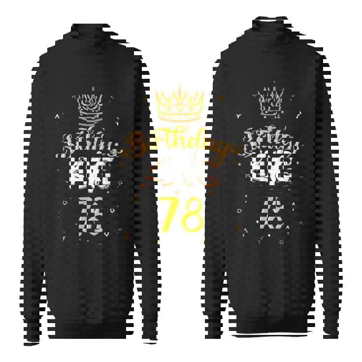 バースデーキング 78 ロイヤルテーマ 誕生日パーティー お祝い 78歳 スウェットシャツ