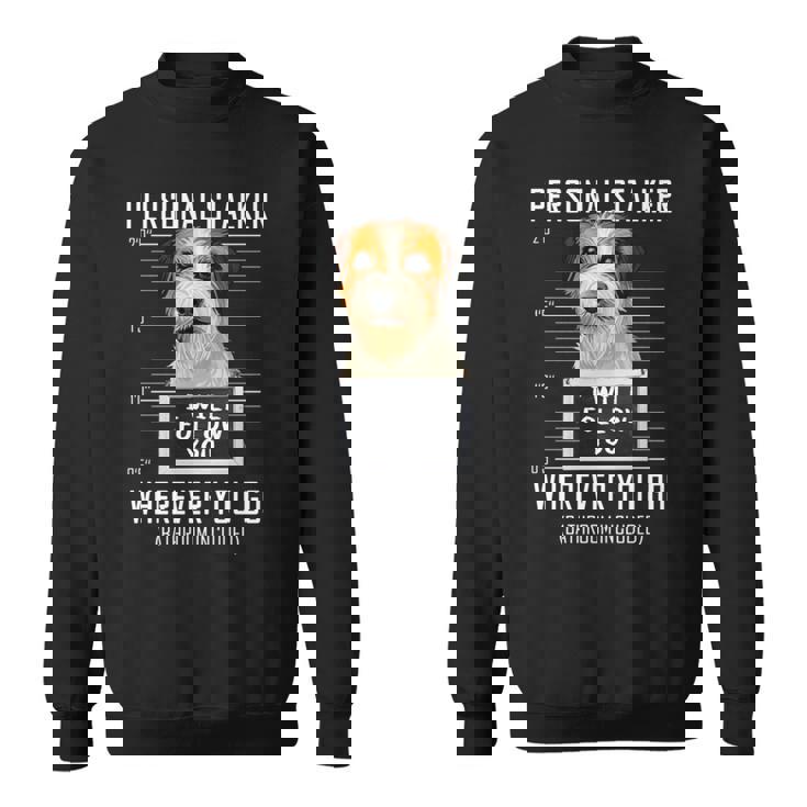 パーソナルストーカー犬ジャックラッセルテリア私はあなたに従います Jack Russell Terrier Dog 長袖tシャツ スウェットシャツ