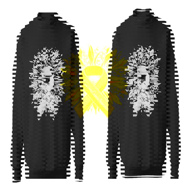 ヒョウ ヒマワリ イエローリボン 肉腫 がん啓発 スウェットシャツ