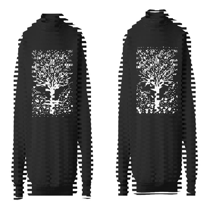 ビアズリーオーブリー作 マグノリアツリー 1895 長袖tシャツ スウェットシャツ