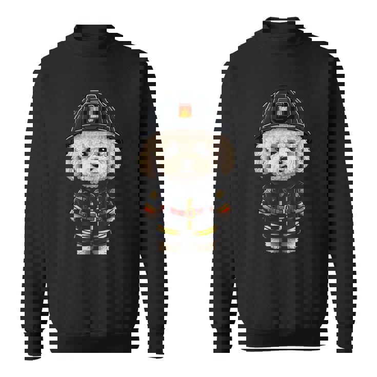 ビション・フリーゼ 消防士の消防士 ビション・フリーゼ スウェットシャツ