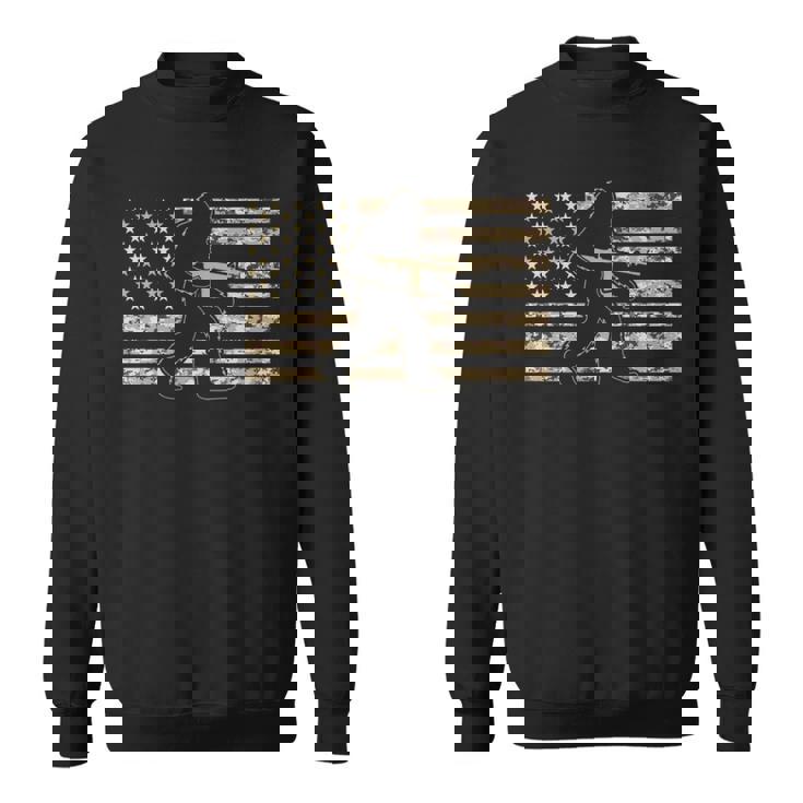 ビッグフットガンオーナー アメリカ国旗 ミリタリー サスカッチ Ar15 長袖tシャツ スウェットシャツ