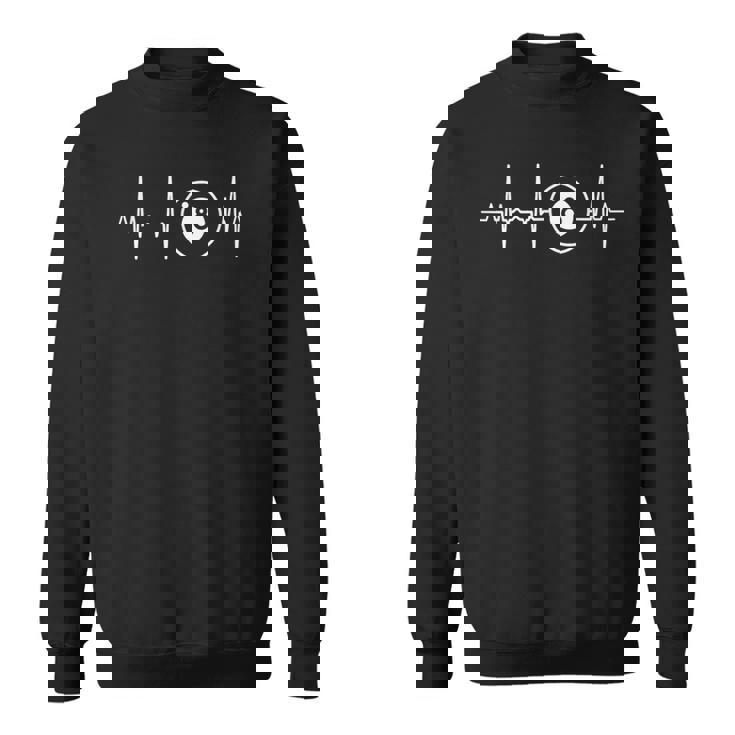 ビリヤード ハートビート 8ボール ハートライン プール ビリヤードプレイヤー スウェットシャツ