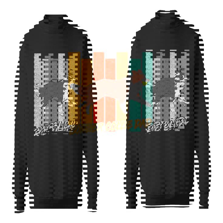 ビンテージ レッドボーダーコリー 犬 お父さん 犬 飼い主 父の日 スウェットシャツ