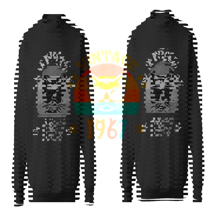 ビンテージファニーキャットシャツ 誕生日プレゼント 1967 メンズ レディース 59歳 スウェットシャツ