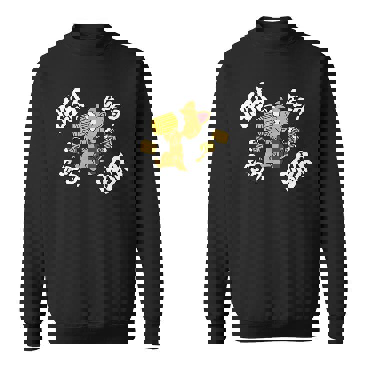 ビールヨークシャーテリア犬 スウェットシャツ