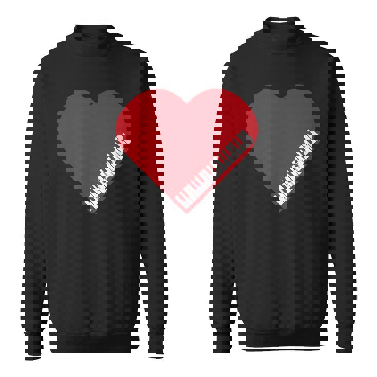 ピアノ ハート ピアノ 楽譜 ピアノスツール 鍵盤羽 スウェットシャツ