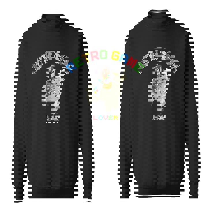 ピクセルアニマルズ アルパカ 白 はるまり Harumari レトロゲーム Lover Love ストリーマー スウェットシャツ