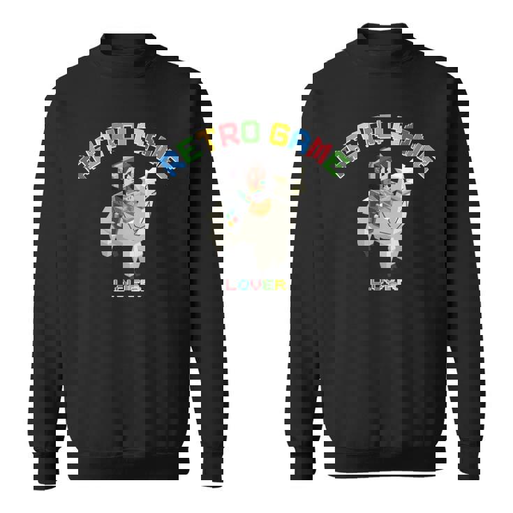 ピクセルアニマルズ アルパカ 白 はるまり Harumari レトロゲーム Lover Love ストリーマー 長袖tシャツ スウェットシャツ