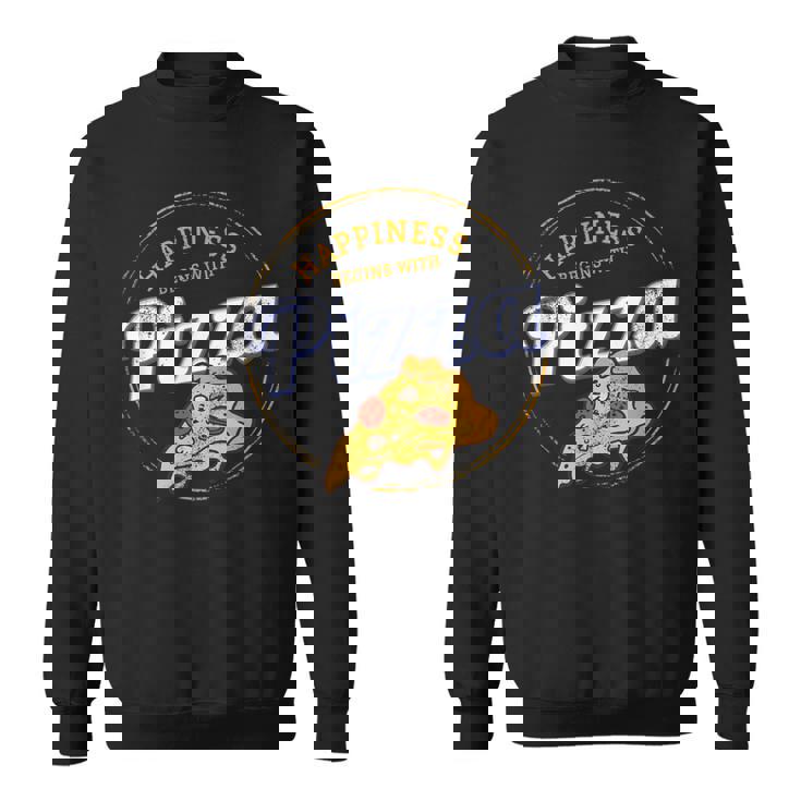 ピザナポリタンレトロスナックビンテージチーズデザイン スウェットシャツ