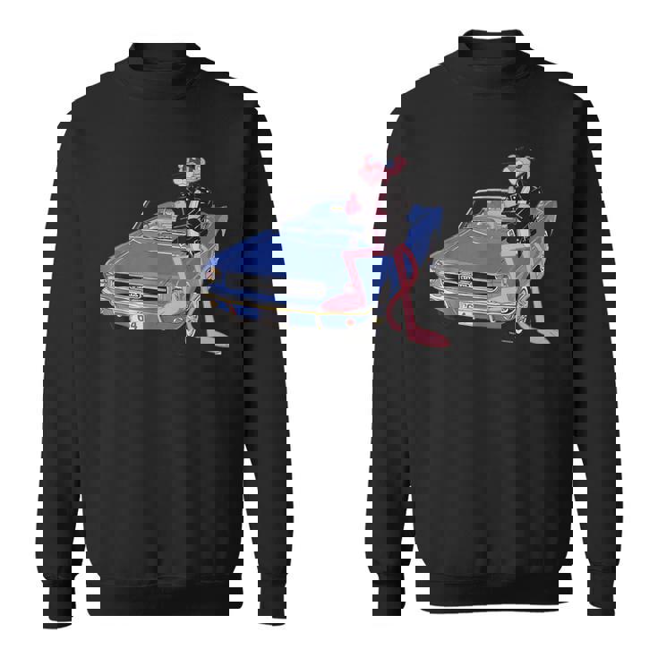 ピンクパンサー ヴィンテージ 1964 コンバーチブル 車 クール キャット スウェットシャツ