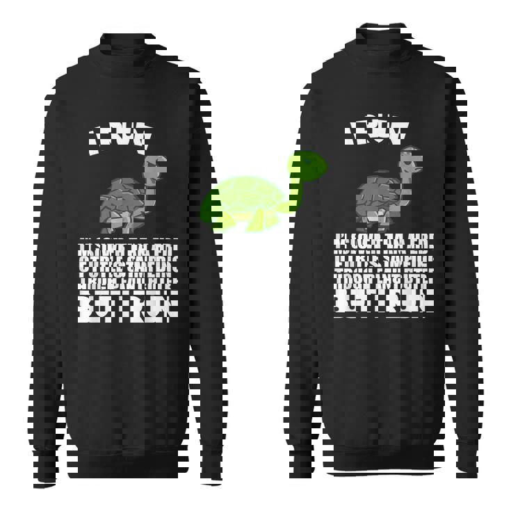 ピーナッツバターで亀よりもゆっくり走る スウェットシャツ