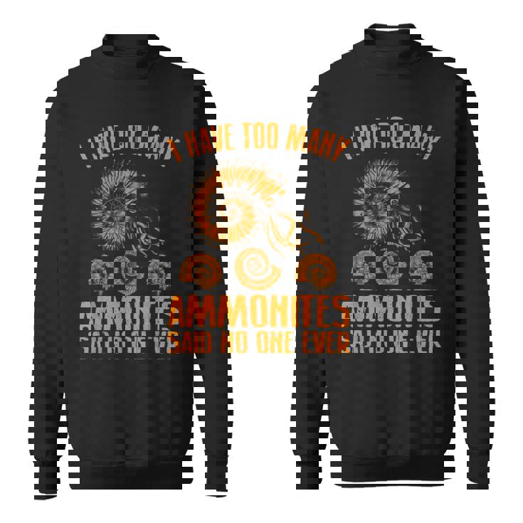 ファニー アンモナイト 化石ギフト メンズ レディース クールな貝殻 ラブ スウェットシャツ