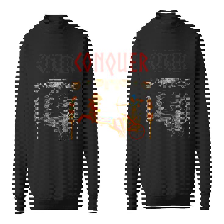 ファラオを克服 ラムセス2世 古代エジプトの王道 長袖tシャツ スウェットシャツ