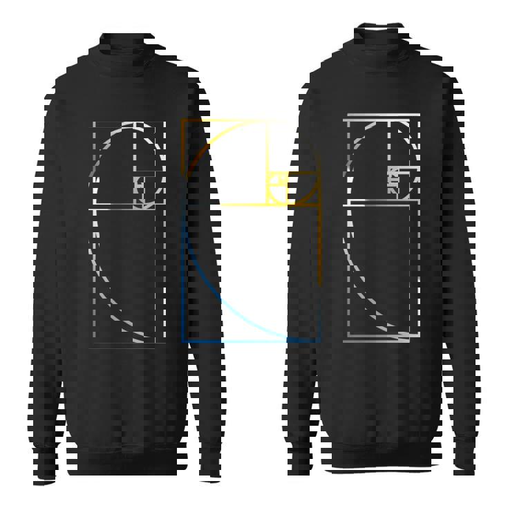 フィボナッチ黄金比幾何学数学tシャツ 長袖tシャツ スウェットシャツ