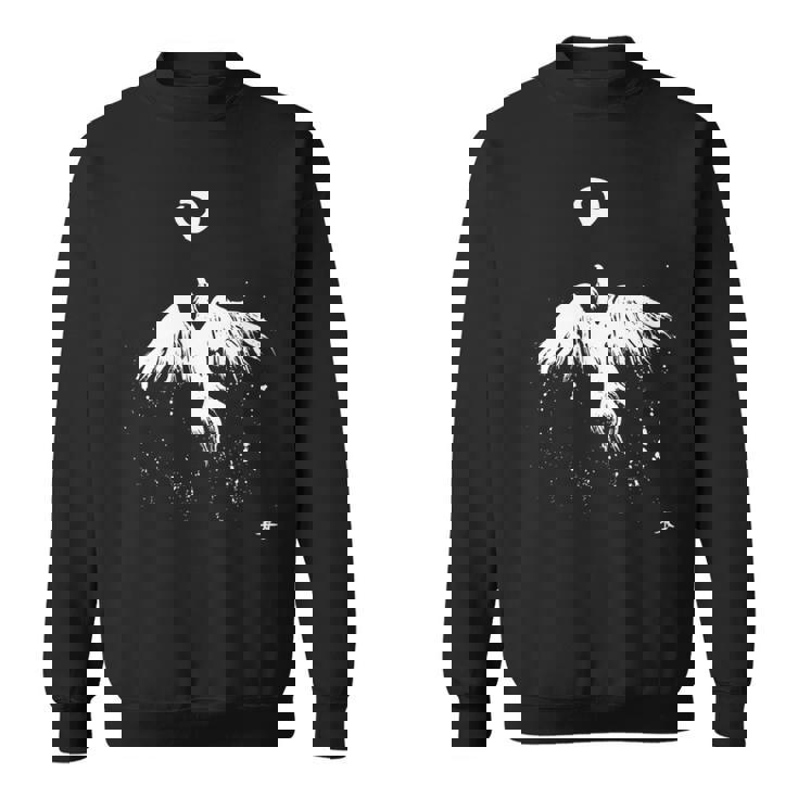 フェニックス 火の鳥の復活 キム・ディアス・ホルム 絵 インクアート Phoenix Bird Kim Holm 長袖tシャツ スウェットシャツ