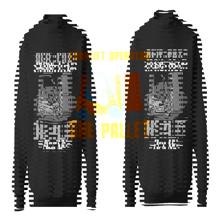 フォークリフト オペレーター レイジングバー パレット フォークリフトドライバー スウェットシャツ