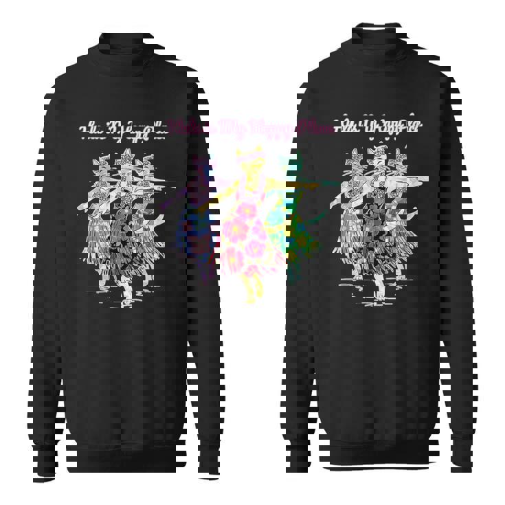 フラダンスを踊る猫 スウェットシャツ