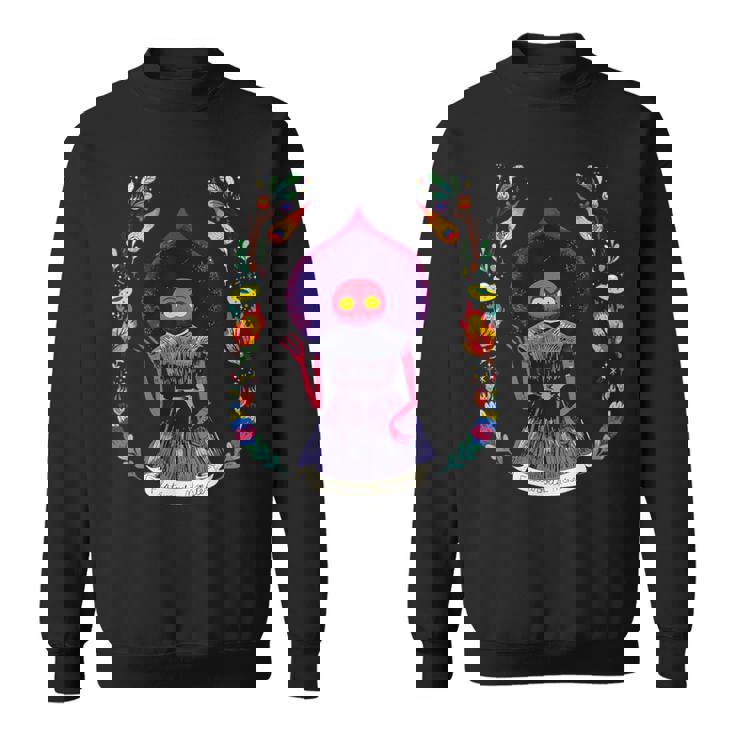 フラットウッドモンスター、レトロエイリアンブラクストン郡wv Cryptid スウェットシャツ