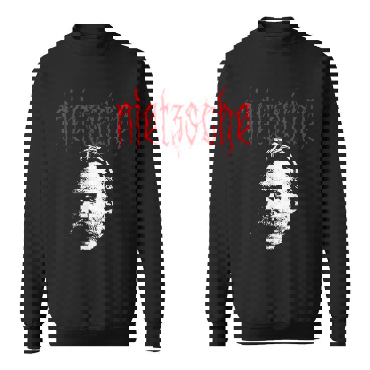 フリードリヒ・ニーチェ-金属の哲学者の設計 スウェットシャツ