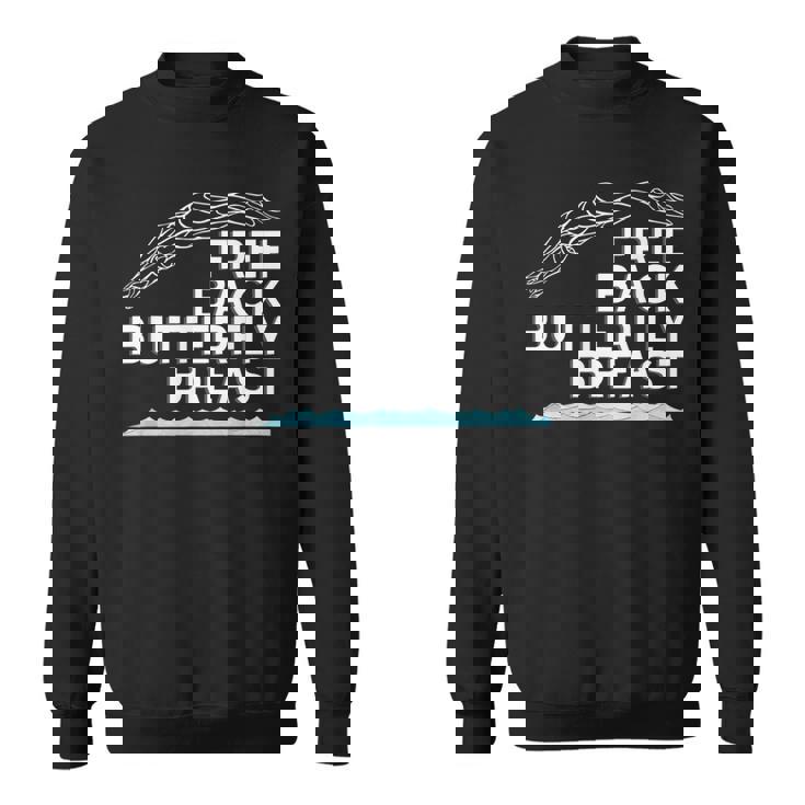 フリーバックバタフライブレストスイムストロークスイムチームライト スウェットシャツ