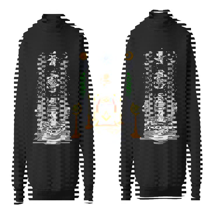 フリーメーソンのロッジ フリーメイソン フリーメイソンのコンパス フリーメイソンの祭壇 スウェットシャツ