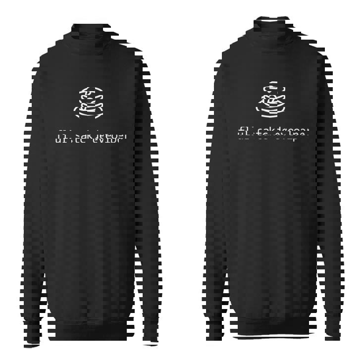 フルスタックの開発プログラマー 長袖tシャツ スウェットシャツ