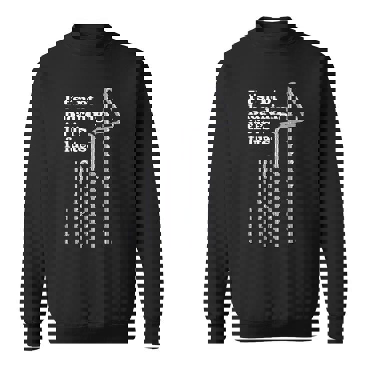 フルートプレーヤーまたはフルートの先生のためのフルートユーモア面白いフルート Flute Meme スウェットシャツ