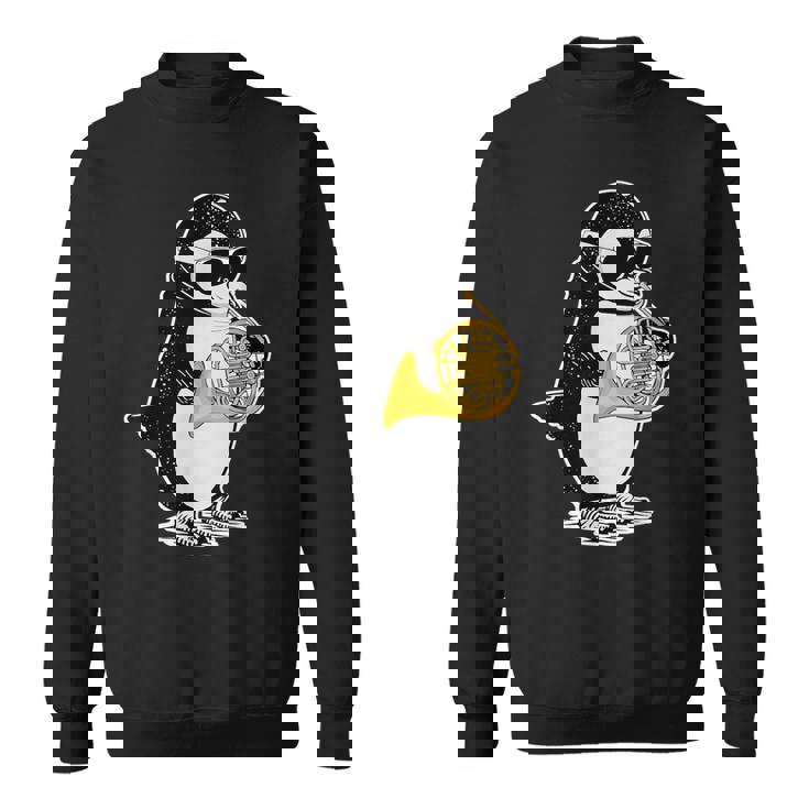 フレンチホルン奏者 ペンギン好き 音楽 フレンチホルン スウェットシャツ