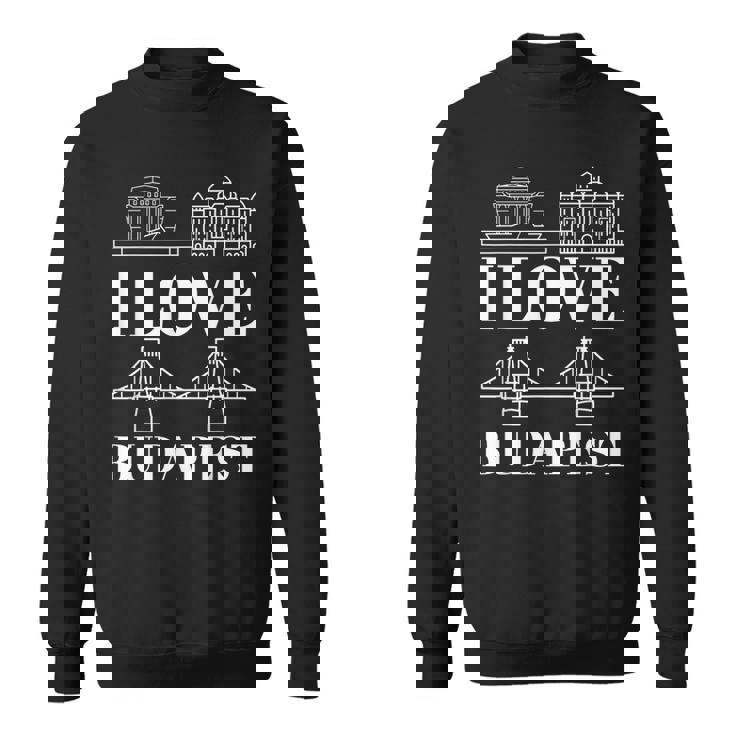 ブダペスト ハンガリー 街並み地図 旅行 スウェットシャツ