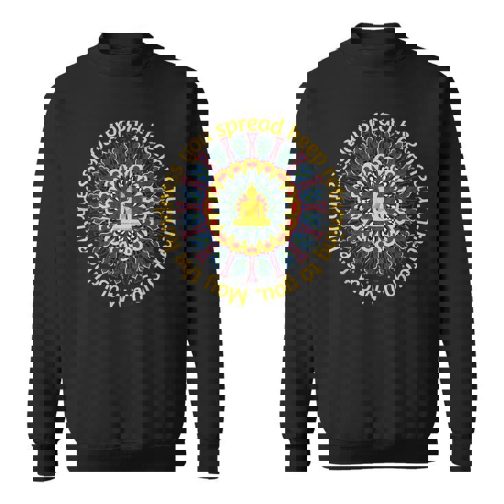 ブッダ ゴータマ マインドフルネス 平和 愛 優しさ 瞑想 スウェットシャツ