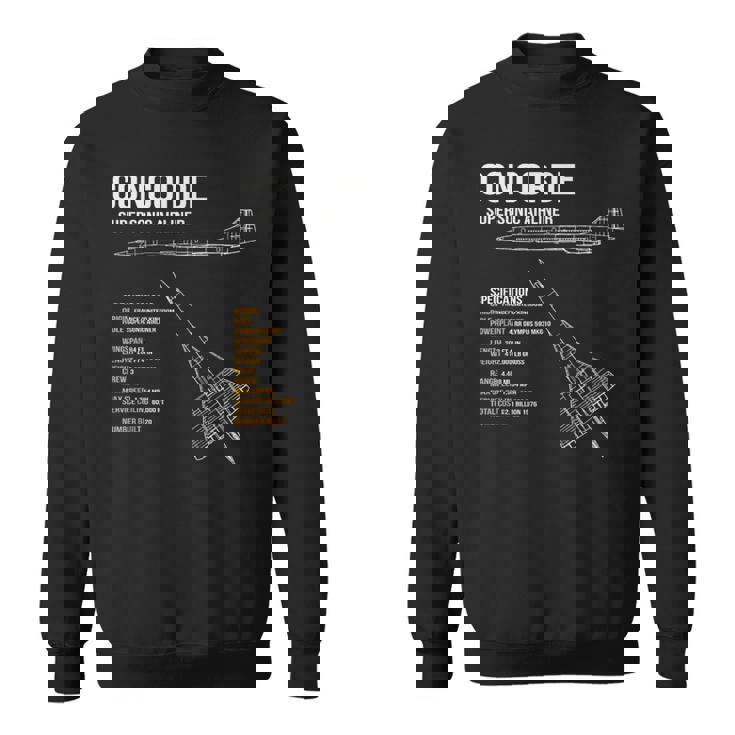 ブリティッシュコンコルド旅客機 スウェットシャツ