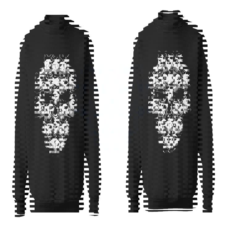 ブルテリア スケルトン ハロウィン コスチューム 怖い スウェットシャツ