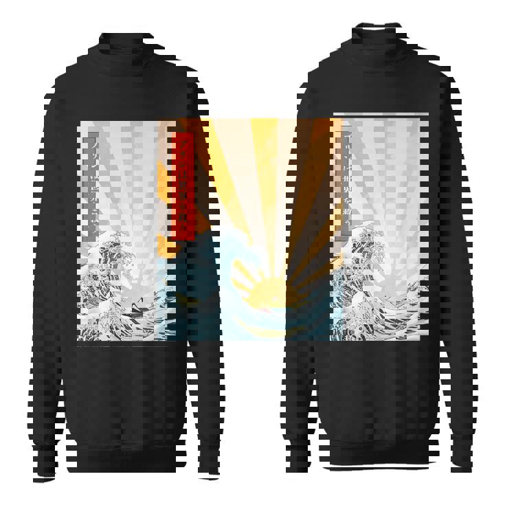 プリン 地球 日本語 浮世絵 和風デザイン 和柄 プリンは世界を救う スウェットシャツ