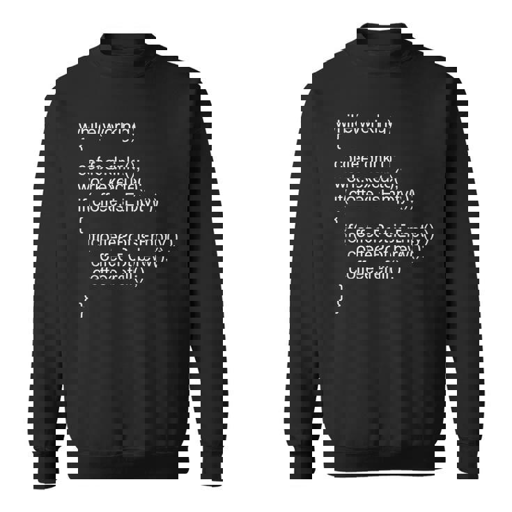 プログラマー向けソースコードプログラムコード スウェットシャツ