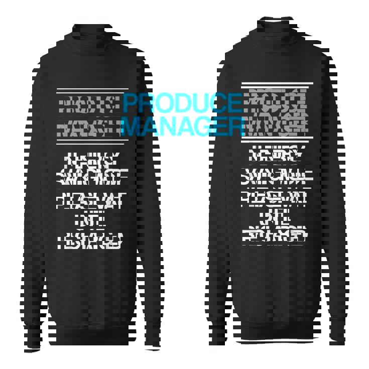 プロデュースマネージャー 食料品店スーパーバイザー スウェットシャツ