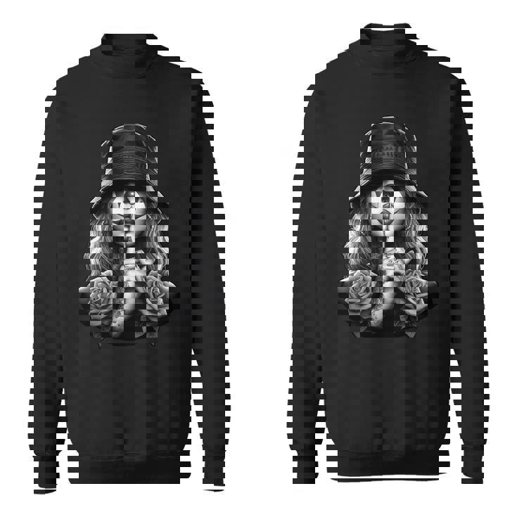 ペイサ・チカーナ アート タトゥー チカーノ チョラ チョロ ピエロ 長袖tシャツ スウェットシャツ