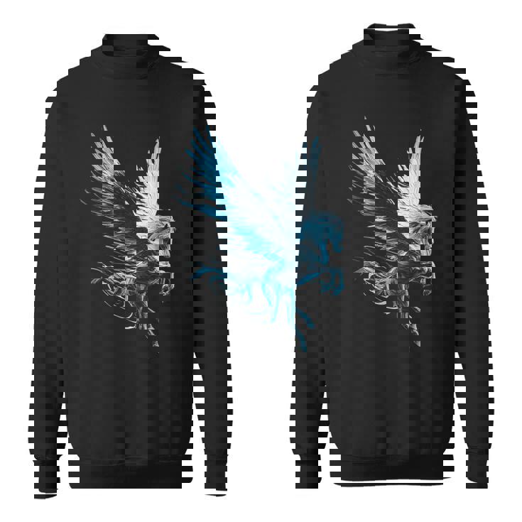 ペガサスユニコーンモチーフイラスト スウェットシャツ