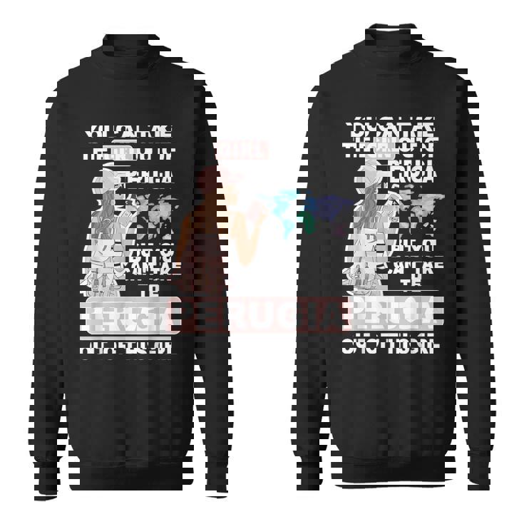 ペルージャシティのクールな少女 誇り高きペルージャガール スウェットシャツ