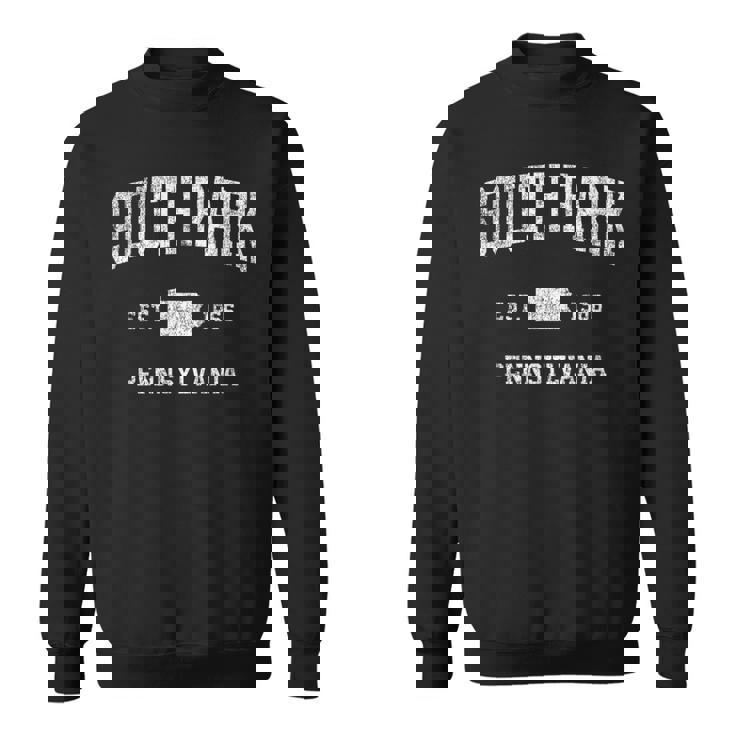 ペンシルバニア州サウスパークのヴィンテージアスレチックスポーツデザイン。 スウェットシャツ