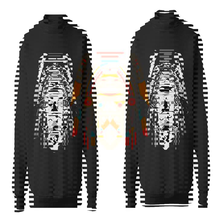 ホピ族アート シャーマン ネイティブ南西アメリカ インディアン スタイル 長袖tシャツ スウェットシャツ