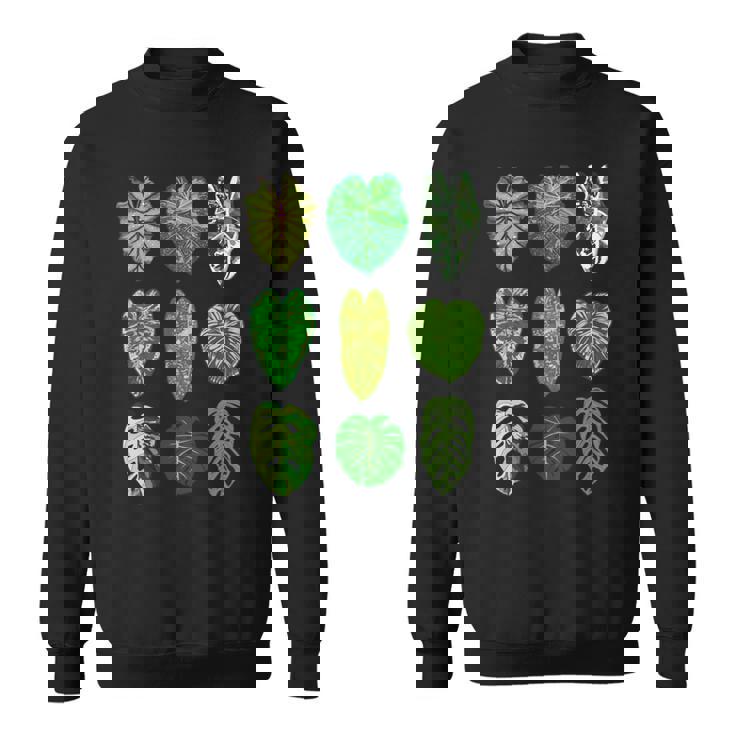 ボタニストガーデン サトイモモンステラ 植物コレクション 葉 長袖tシャツ スウェットシャツ