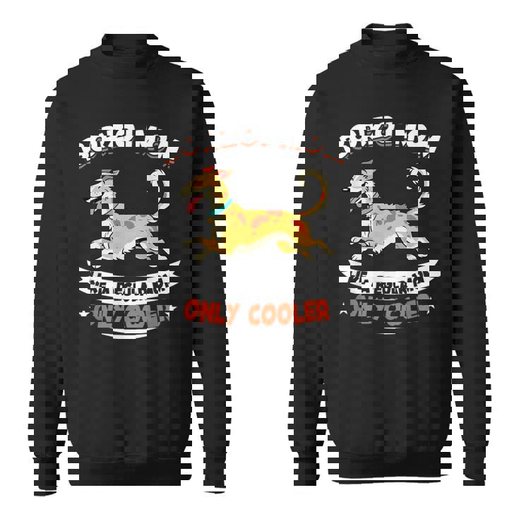 ボルゾイママ、まるで普通のママ専用クーラー-ボルゾイ犬 スウェットシャツ
